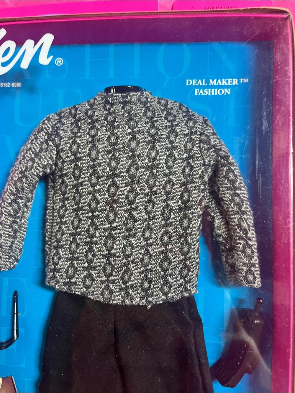 Men's Black & White Knit Sweater